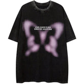 T-shirt graphique délavé Unreal Butterfly