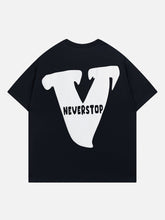 T-shirt à imprimé graphique V