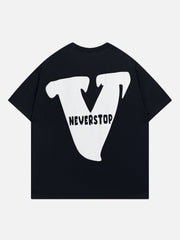 V Graphic Print Tee