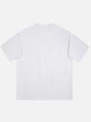 Valentine's Day Love Design Checkerboard Print T-shirt - 1939