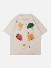 Vegetable Fruit Print Tee