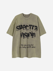 T-Shirt mit Vintage-Porträt im Alter