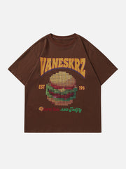 Vintage Burger Print Tee