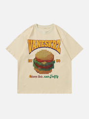 Vintage Burger Print Tee