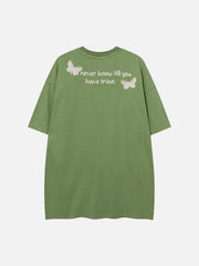 Vintage Butterfly Print Tee