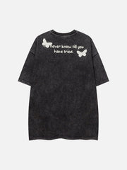 Vintage Butterfly Print Tee