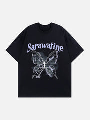 Vintage Butterfly Print Tee