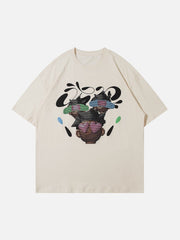 Vintage Cartoon Print Tee