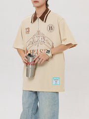 Vintage Clashing Polo Collar Tee