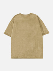 T-shirt graphique papillon vintage vieilli