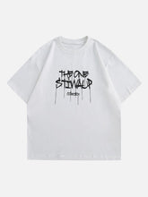 T-shirt à lettres brodées vintage