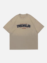 T-shirt vintage à lettres floquées et dégradées