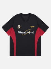 T-Shirt mit Vintage-Buchstabenstickerei -1584