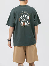 T-Shirt mit Vintage-Buchstaben-Print