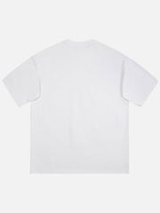 T-shirt imprimé lettre vintage