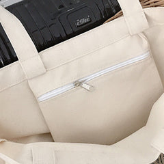 Canvas-Tasche mit Vintage-Print