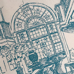 Canvas-Tasche mit Vintage-Print