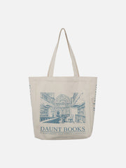 Canvas-Tasche mit Vintage-Print