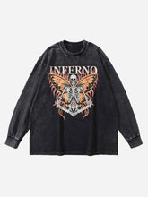 Vintage Skull Crew Neck Sweatshirt