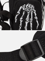 Vintage Skull Print Shoulder Bag