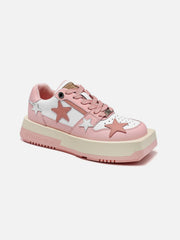 Vintage Star Patchwork Skate Shoes