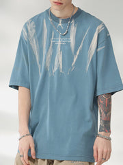 T-shirt vintage à imprimé tie-dye