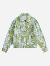 Vintage Batik-Jeansjacke