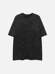 T-shirt imprimé lettres délavées vintage