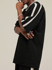 T-shirt à rayures gaufrées