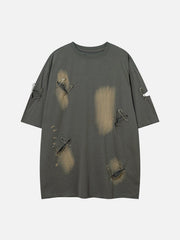 Washed Broken Holes Tee