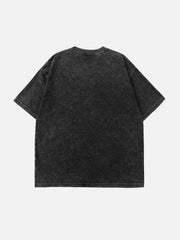 Washed Figures Print Tee