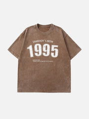 Washed Figures Print Tee