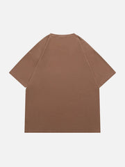 Washed Gradient 3D Embroidery Tee