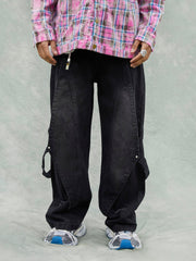 Jean déchiré délavé