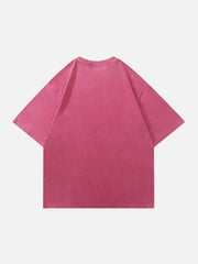 Washed Rose Print Tee