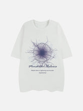 Washed Vintage Lightning Print Tee