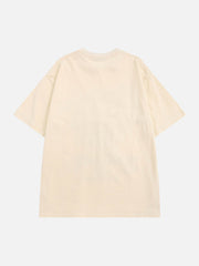 West Coast Gothic Letter Foam T-Shirt