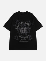 West Coast Gothic Letter Foam T-Shirt