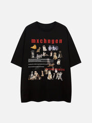 Weißes T-Shirt mit Direkteinspritzung und Haustier-Print