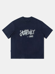 Word Print Cotton Tee
