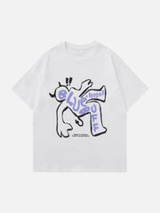 T-shirt imprimé démon de lutte