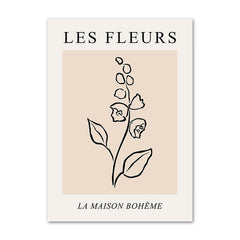 Picasso Outline Art Leinwandposter