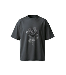 T-shirt à imprimé floral dégradé