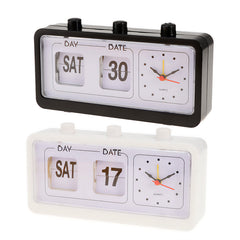 Retro Flip Calendar Clock