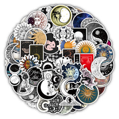 Spirituelles Sonne & Mond Stickerpaket