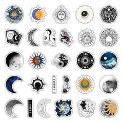 Spirituelles Sonne & Mond Stickerpaket