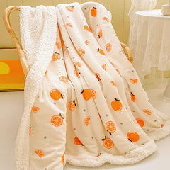Fruit Orange Warm Blanket