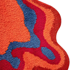 Abstract Blob Tufted Accent Rug