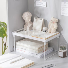 Weißer Desktop-Regal-Organizer