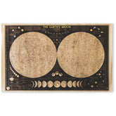 Affiche vintage de l'Atlas lunaire
